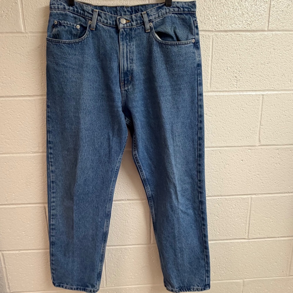 Polo Jeans Co Mens Ralph Lauren RL Relaxed Straight Denim Blue 36x30 Vintage 90s
